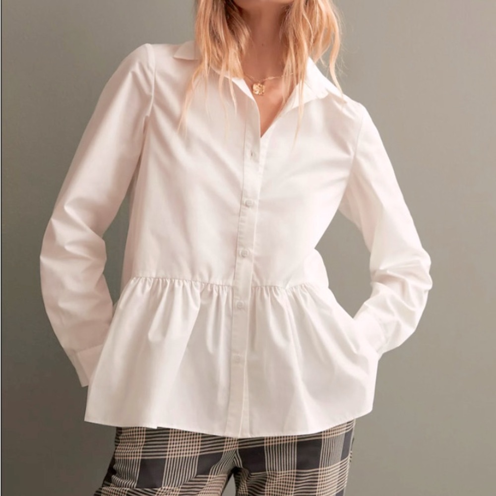 NWT Anthropologie x Mare Mare Poplin Button Down Tunic | Plus Size 3X